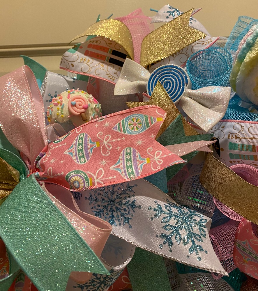 Nutcracker Christmas wreath,Nutcracker Christmas decor,Christmas Candy wreath