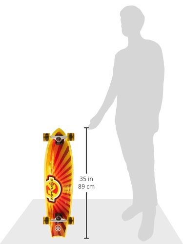 Kryptonics Cali Dream Swallowtial Longboard Complete Skateboard 34 x 9Inch