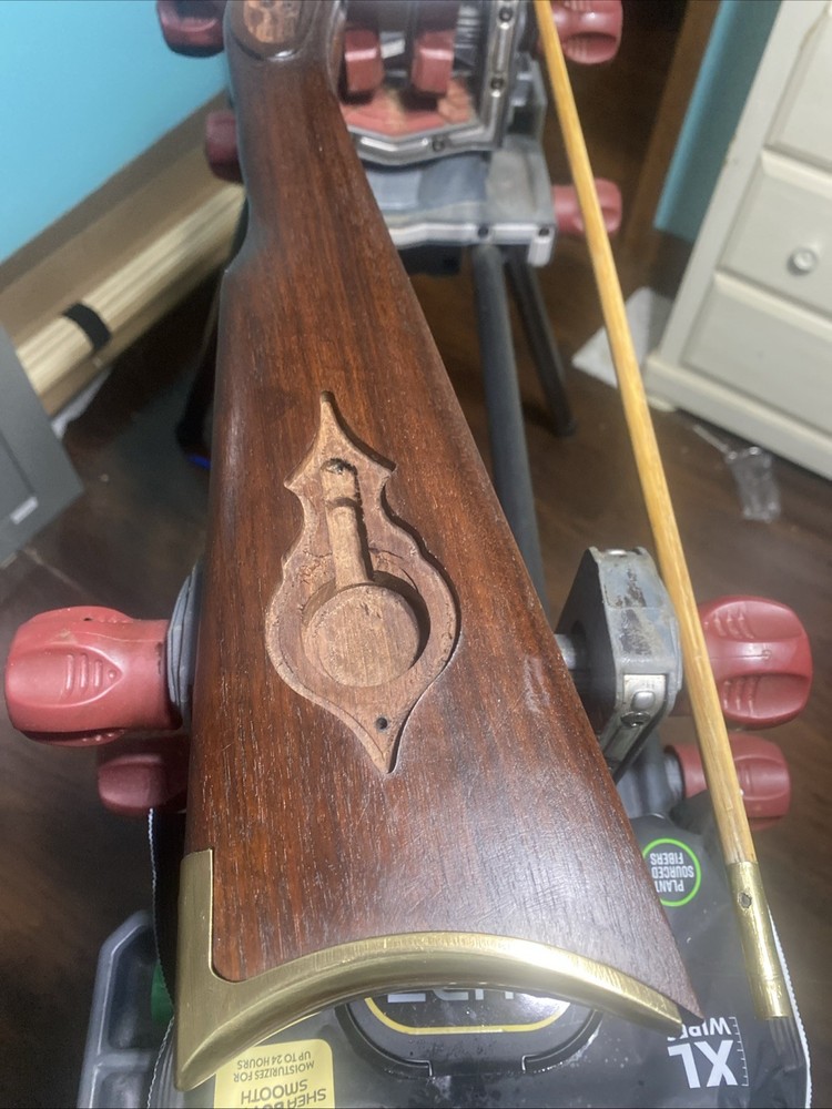 Thompson Center Hawken (Figured Walnut) Muzzleloader Stock and Hickory Ramrod.