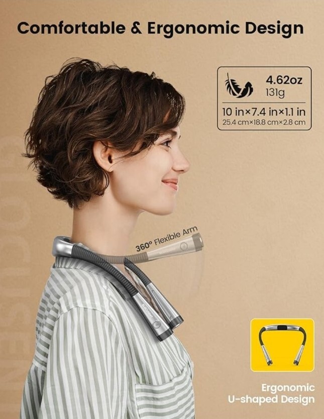 Glocusent LED Neck Light • Book Light for Personal Reading • Adjustable • NIB