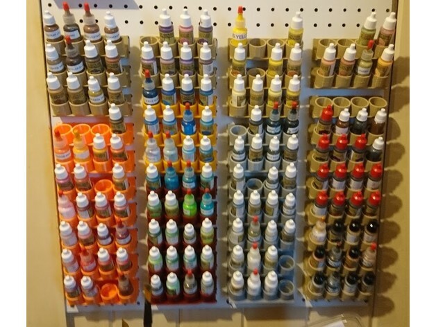 VALLEjO PEG BOARD PAINT RACK SEE DISCRIPTION FOR COLOR