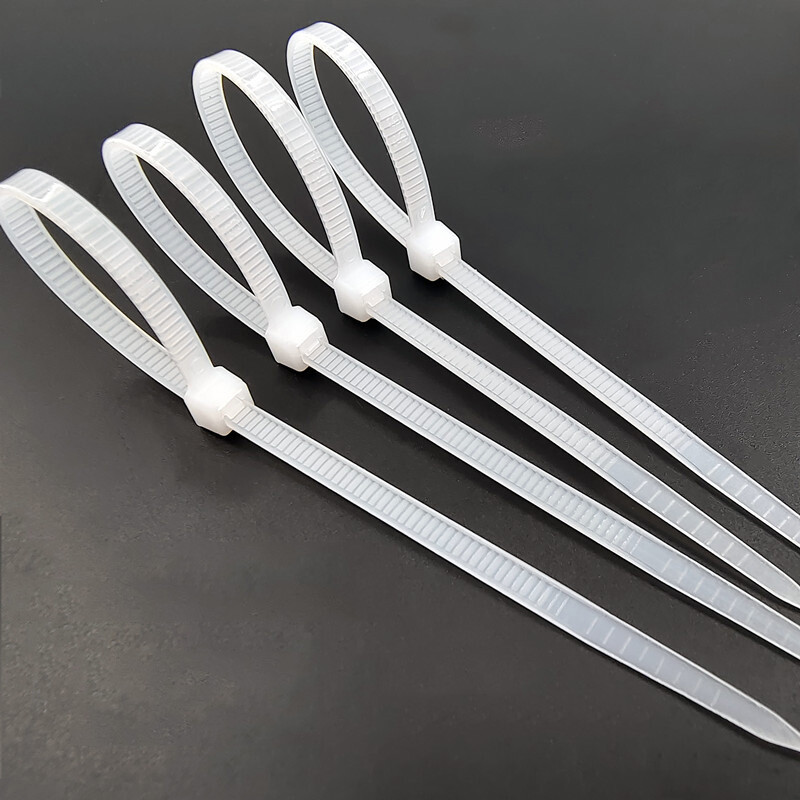 3.6mm Width Cable Ties Nylon Zip Tie Wraps Strong Long Multiple Size White/Black
