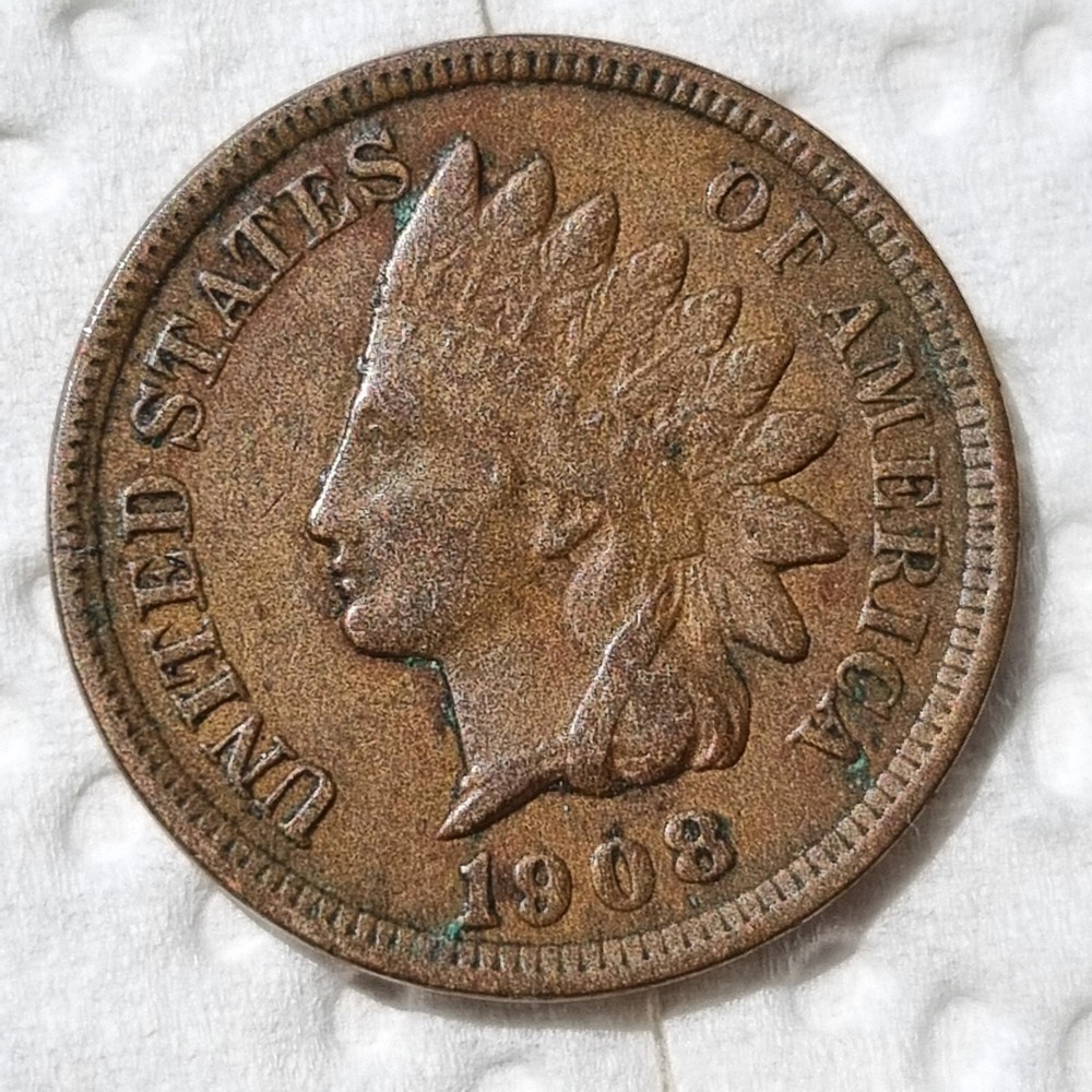 1908 Indian Head Cent 1c Better Grade XF #91884