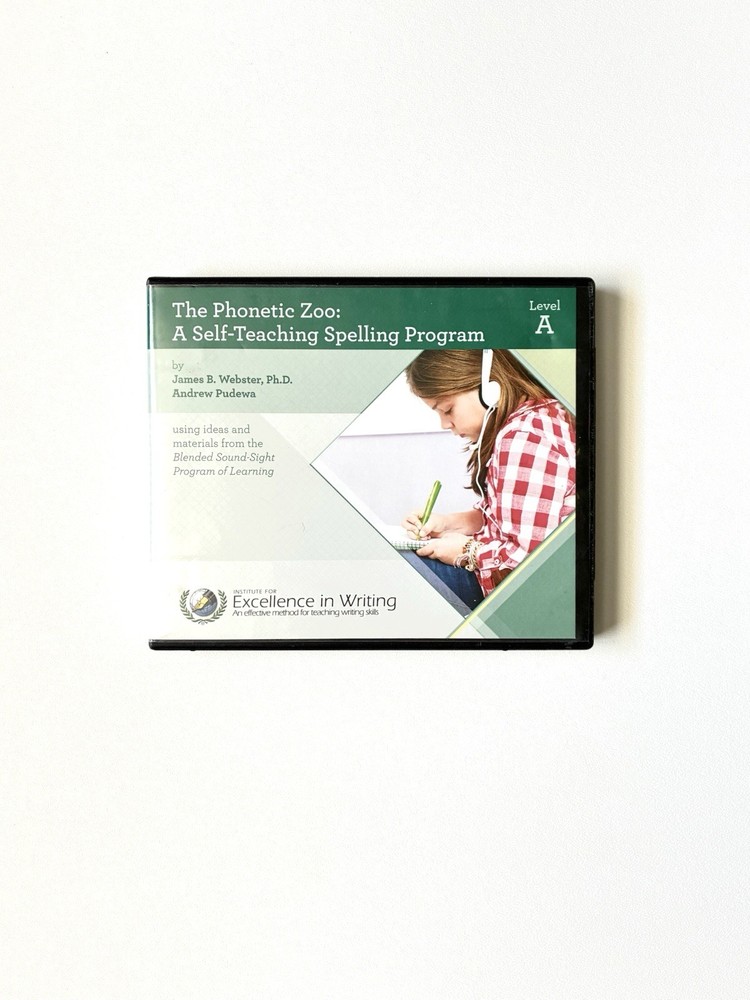 Phonetic Zoo Level A – Self‑Teaching Spelling Program, 5 CDs Tested & Working