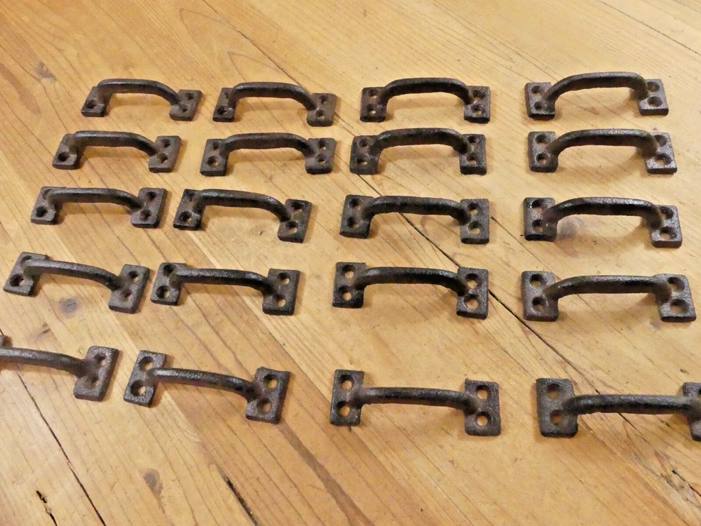 20 Cast Iron Handles Rustic Drawer Pulls Small Home Kitchen Window Farmhouse
