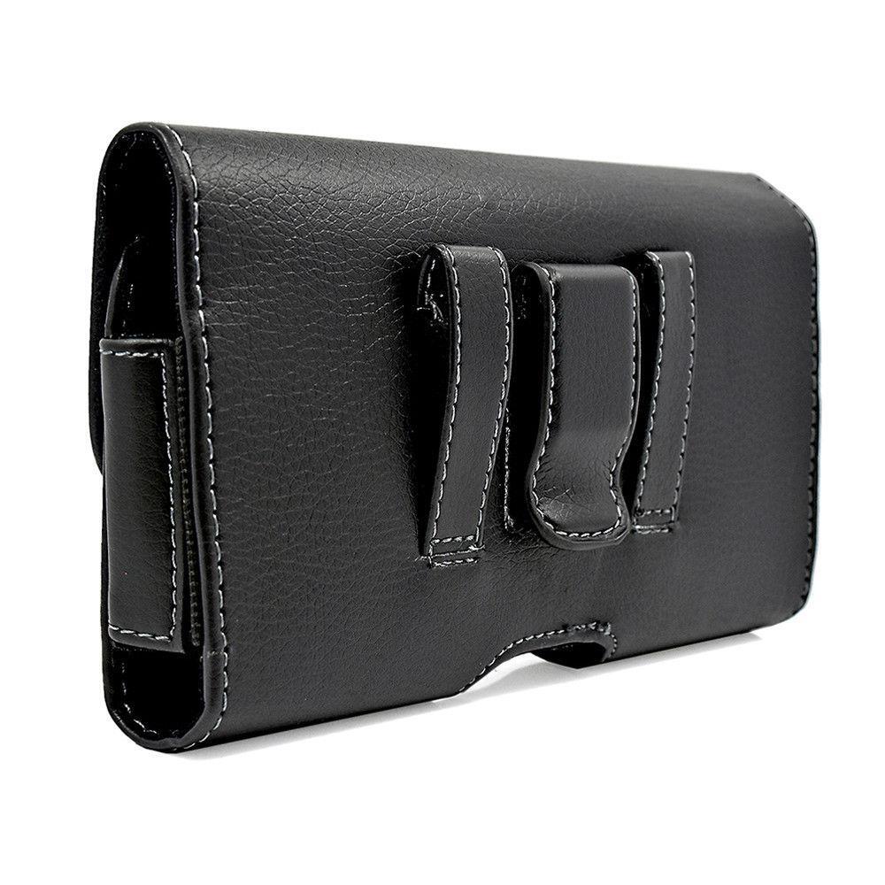 BLACK Belt Clip LOOP Horizontal Leather Pouch Case For IPhone 14 PRO MAX 14 PLUS