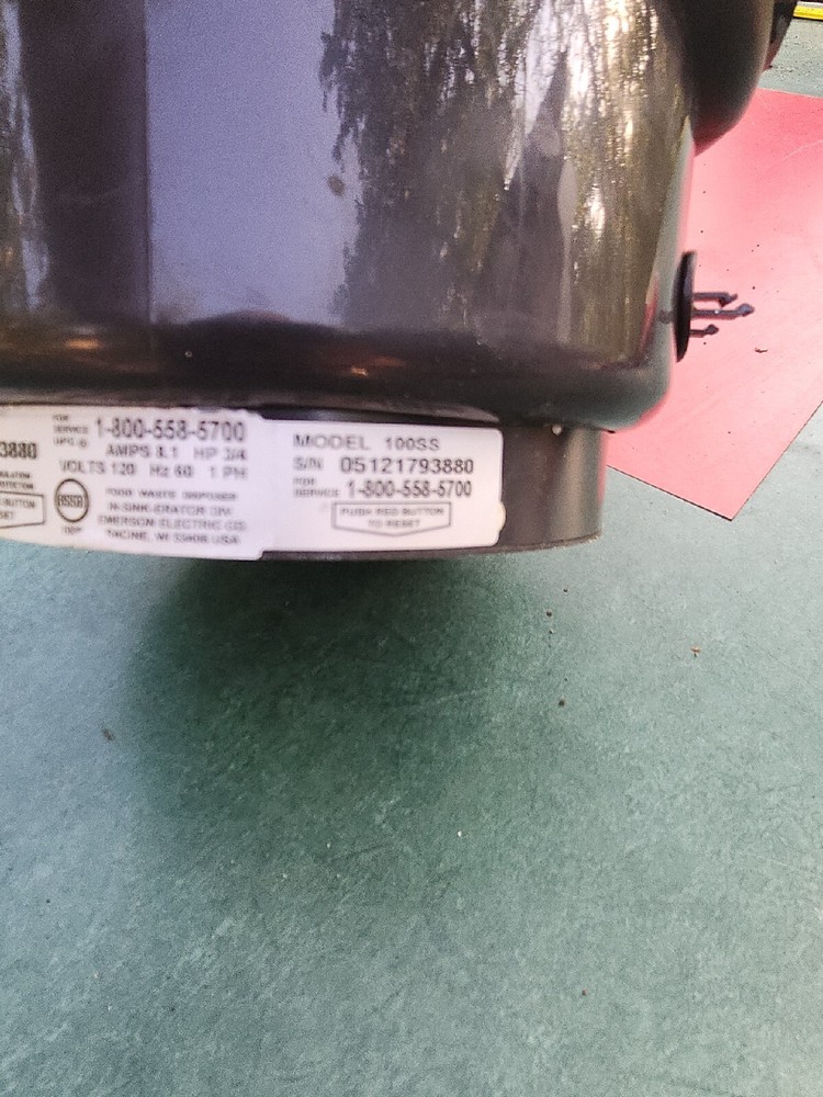 InSinkErator 100SS Garbage Disposal 3/4 HP