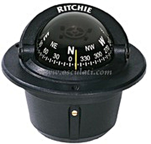 RITCHIE Explorer Built-In Compass 2 Inches 3/4 Black/Blac