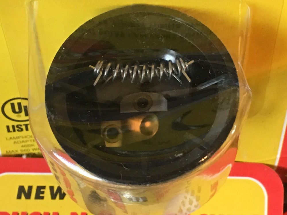 Four (4) Push-N-Pull EZ™ Light Bulb Socket Adapters●"Spring Pressure System"●New