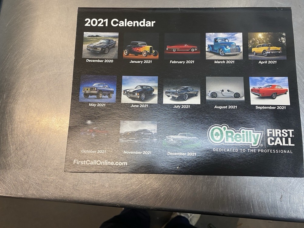 O’Reilly/First Call 2021 Calander