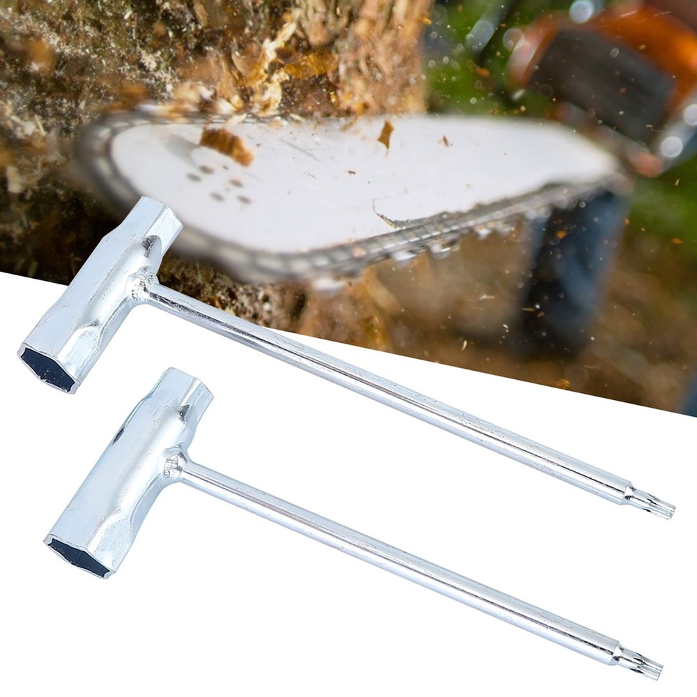 2pcs Spark Plug Spanner T‑Handle Socket Wrench For Chainsaws Popular