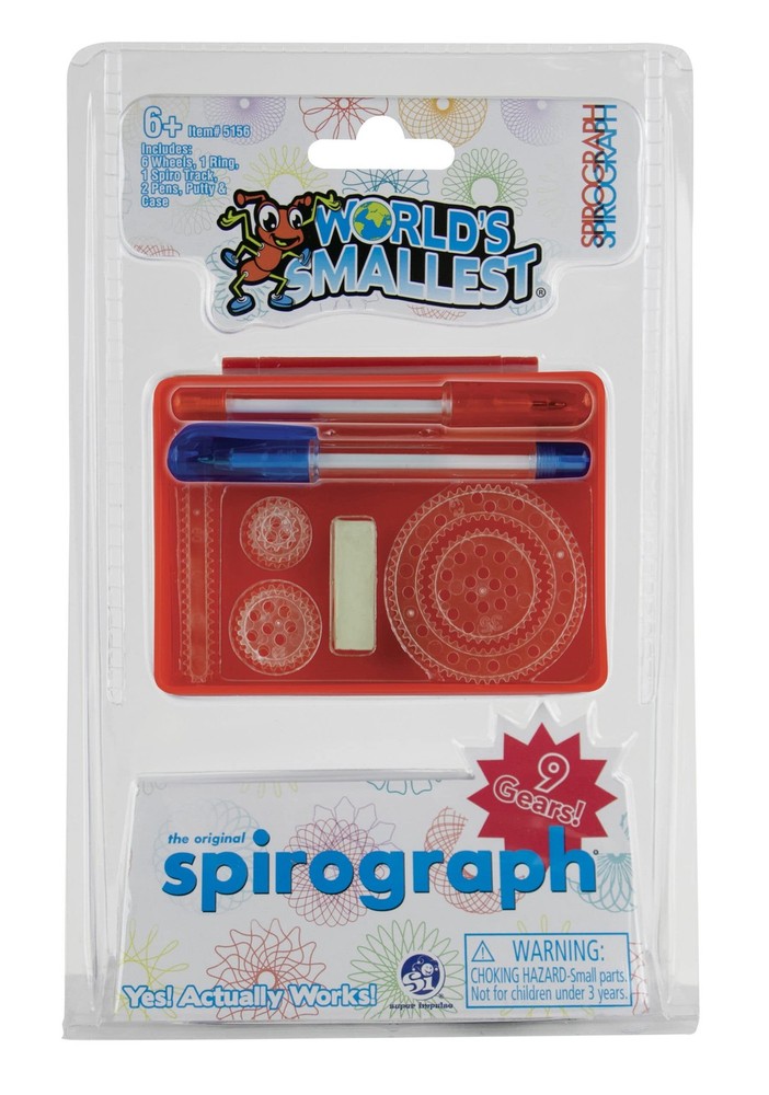 Worlds Smallest The Original Spirograph With 6 wheels Small
