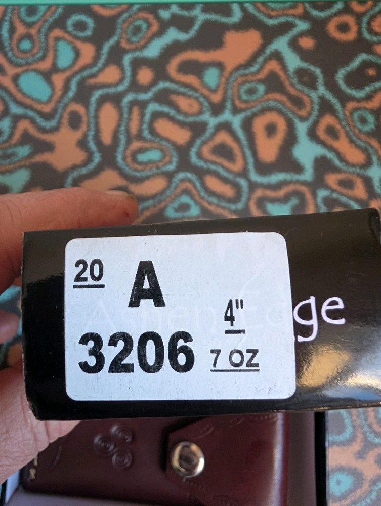 Ashen Edge Damascus Knife Back Lock