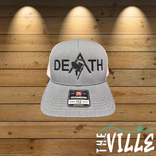 “DEATH” Reaper Gamefowl Hat – Bold Statement Cap