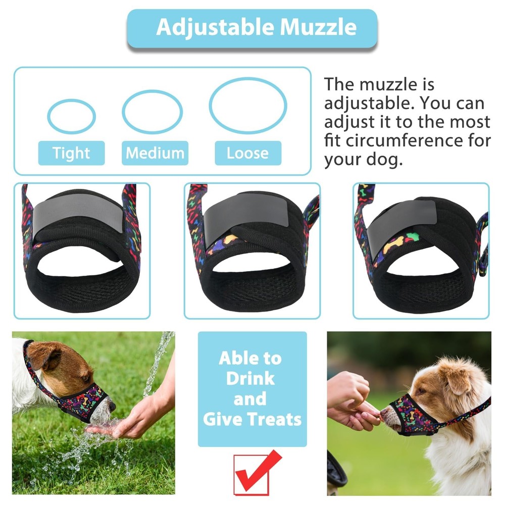 Dog Muzzle, Soft Dog Muzzles for Small Medium Large Dogs, Breathable Muzzles ...