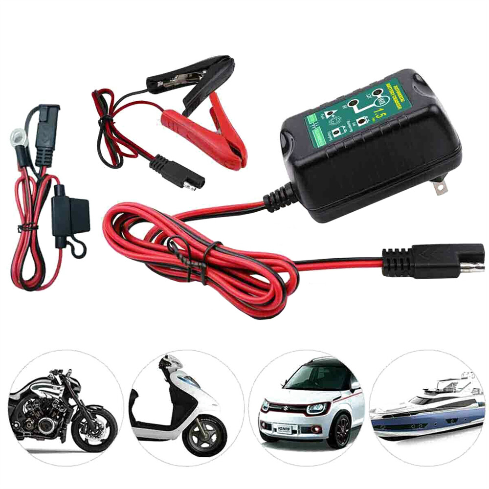 Automatic Battery Charger Maintainer Motorcycle Trickle Float For 6V 12V Battery