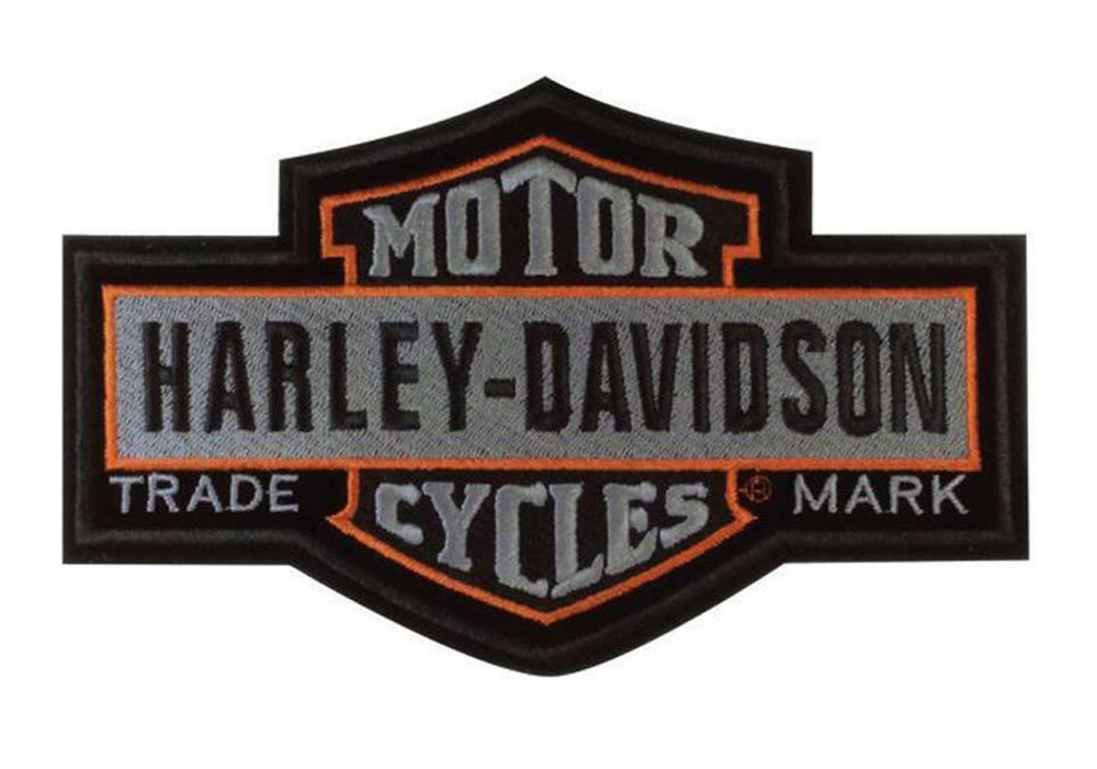 Harley Davidson Long Bar & Shield Patch / Emblem