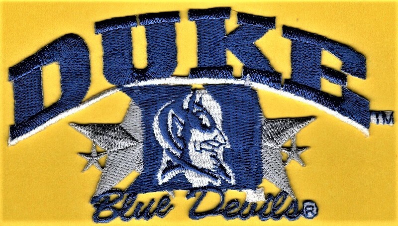 DUKE BLUE DEVILS EMBROIDERED COLLEGE PATCH