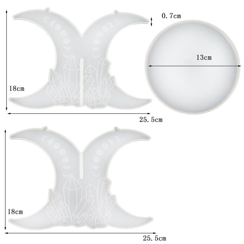Round Table Making Soft Silicone Mold DIY Epoxy Resin Moulds Decoration