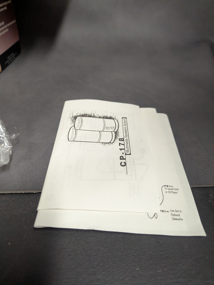 Vintage Volcano Cp-178 Computer Speakers NOB