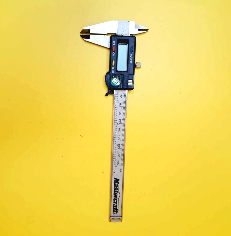 🔥 MASTERCRAFT ELECTRONIC DIGITAL CALIPER INCH/MM BACKLIT LCD STAINLESS STEEL 🔥