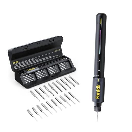 K2 Nano Power Drill, Mini Precision Drill, Hand Drill, 20 Drill Bits, 800mAh