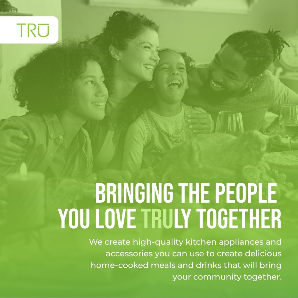 TRU Triple Buffet Server - Three 2.5 Quart Removable Crock Inserts - Slow Cooker