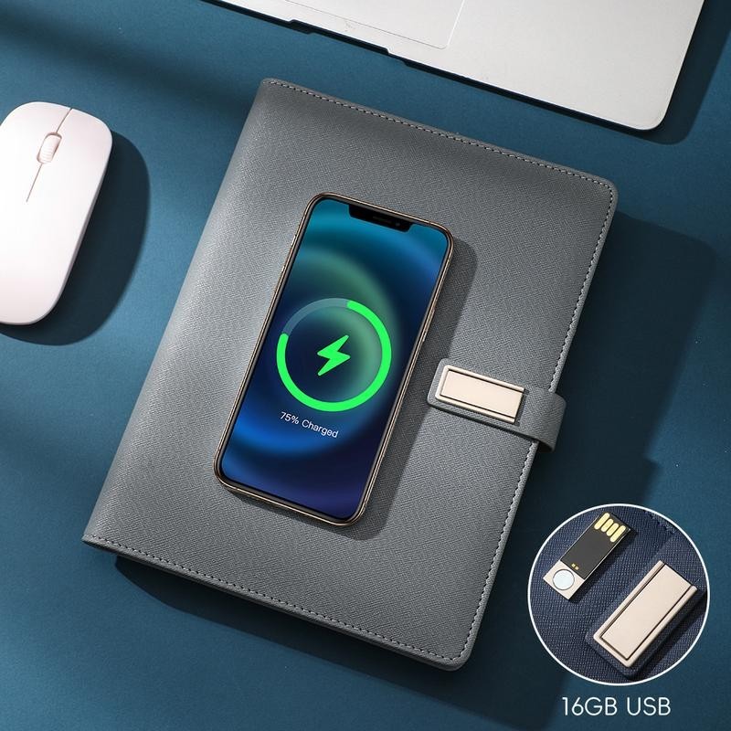Office Business Charging Notebook Multifunconal Wireless Charging Notepad