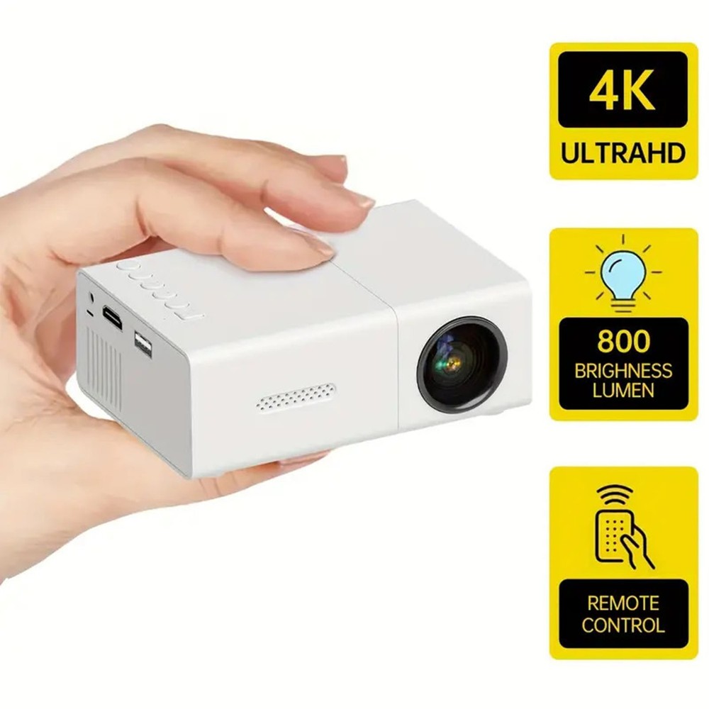 Mini Projector 1080P HD Multimedia Projector USB HD Multimedia Interface Support