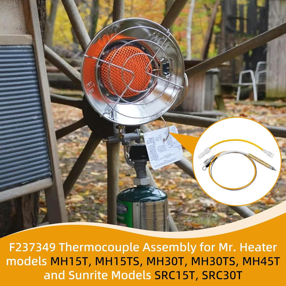 F237349 Heater Thermocouple Assembly Compatible with Mr. Heater Tank Top Propan