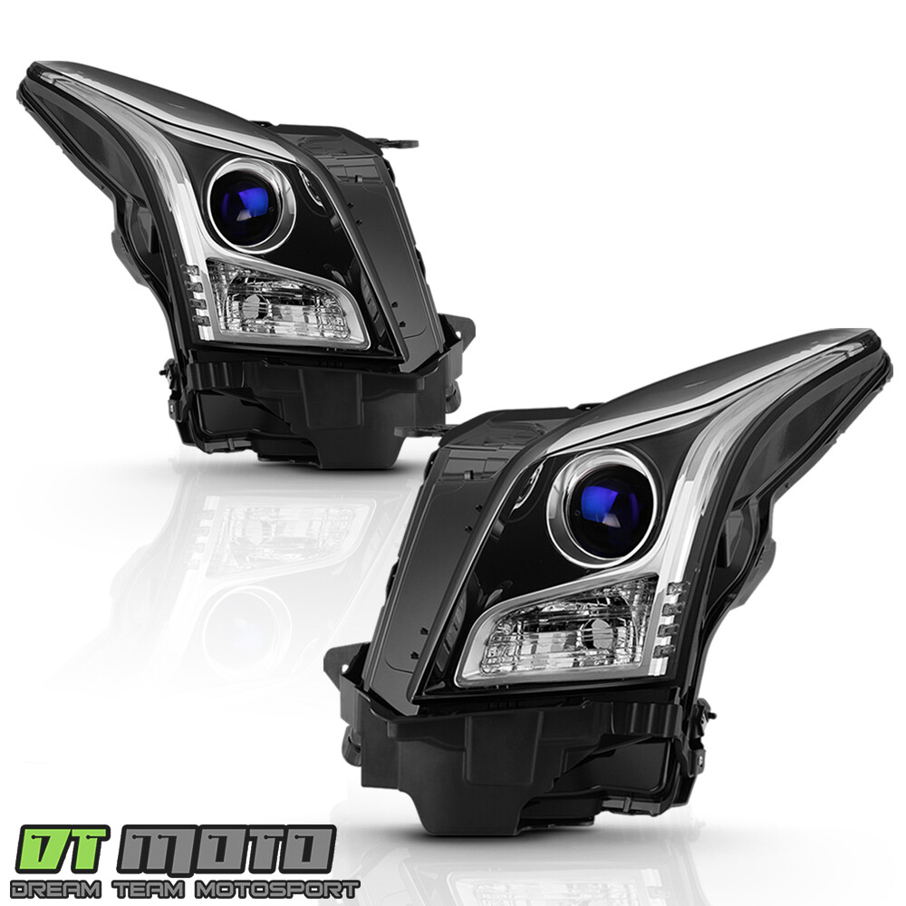 2013-2018 Cadillac ATS [Halogen Type] Projector Headlights Headlamps Left+Right