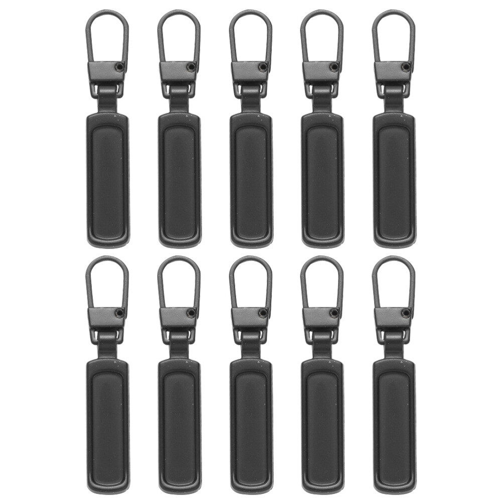 10Pcs Detachable Zipper Pull Alloy Backpacks Pulls Jackets Zippers Pulls