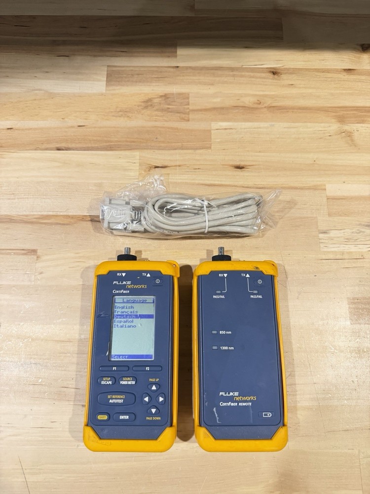 FLUKE NETWORKS CERTIFIBER ADVANCER MULTIMODE FIBER OPTIC CERTIFICATION TOOL