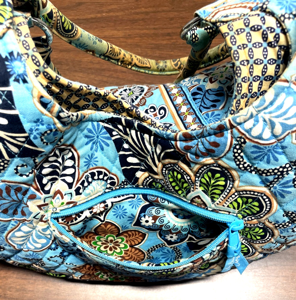 Vera Bradley Purse, Blue Paisley Pattern