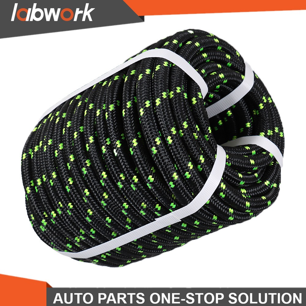 Labwork Double Braid Polyester Bull Rope 6180Lbs Breaking Strength 1/2" × 200'