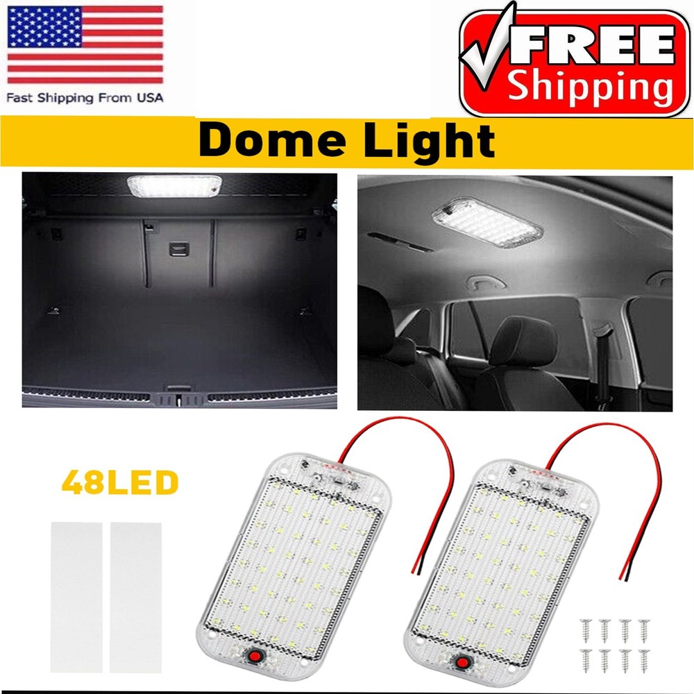 2 Pack 12V Led RV Ceiling Dome RV Light Interior Lighting for Trailer Camper USA