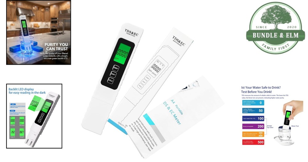 Multi-Function TDS Meter for Accurate Water Quality in Aquariums and RO Systems
