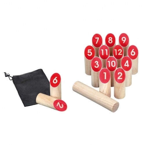 Number Kubb Game - Pine