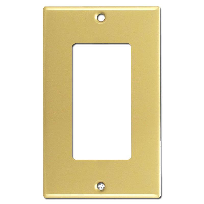 5 Pack Brass Decorator Wall Plates GFCI Gang