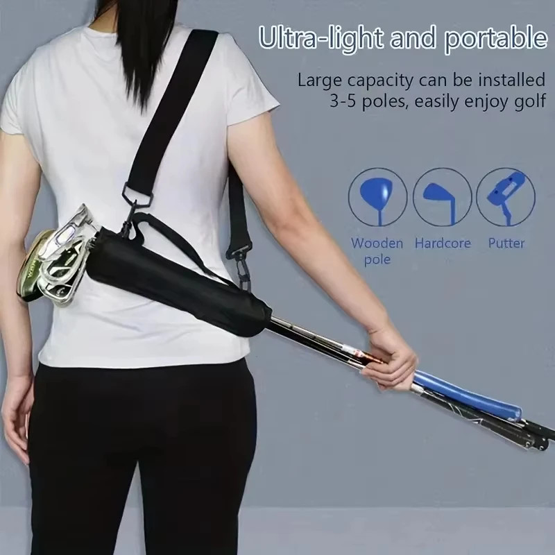 Mini Golf Stand Bag Lightweight Driving Range Carrier Adjustable Strap