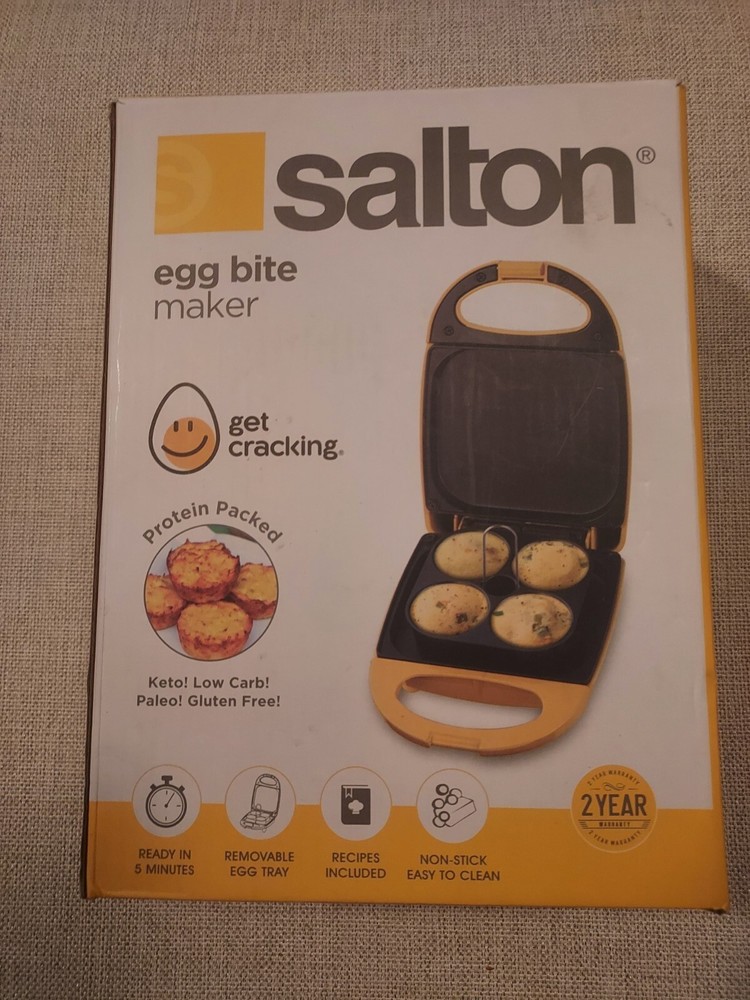 Salton Egg Bite Maker  4 Bite  No Stick - 5 Min Cook