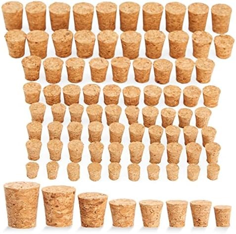 Juvale 80-Piece Mini Cork Stoppers, Assorted Sizes