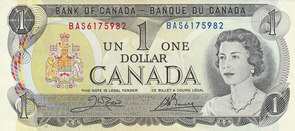 Canada 1973 $1.00 BAS
