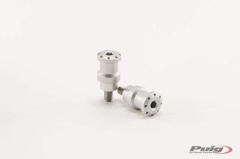 Puig Hi-Tech Swingarm Spools | Silver | 8mm (5923P)