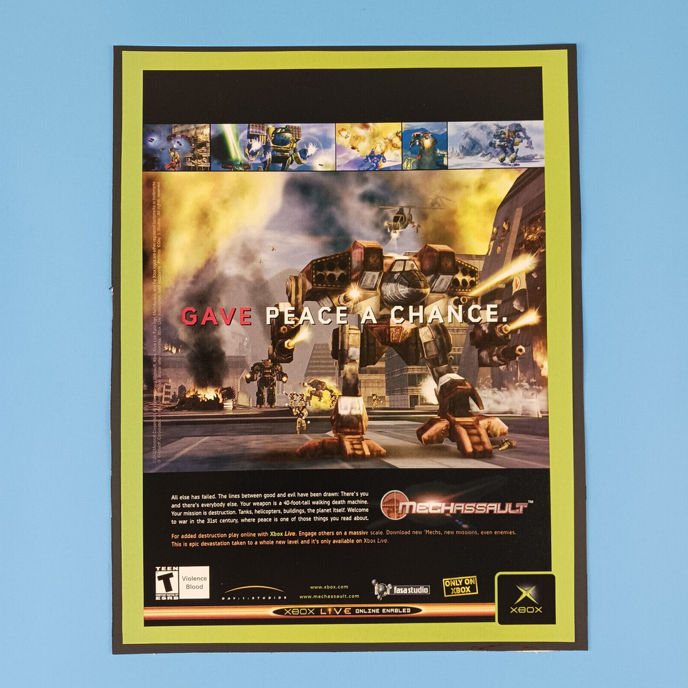2003 MechAssault Video Game Print Advertisement