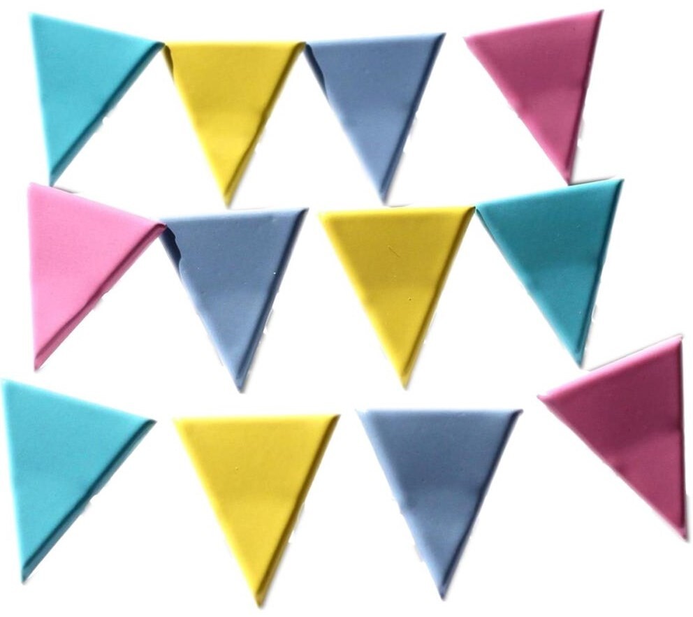 Pastel Banners, Decorative Scrapbook Brads - Eyelet Outlet #B215