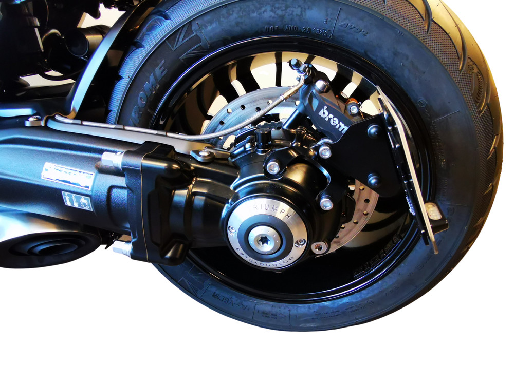 Side mount license plate bracket Triumph Rocket 3 R-GT-Storm