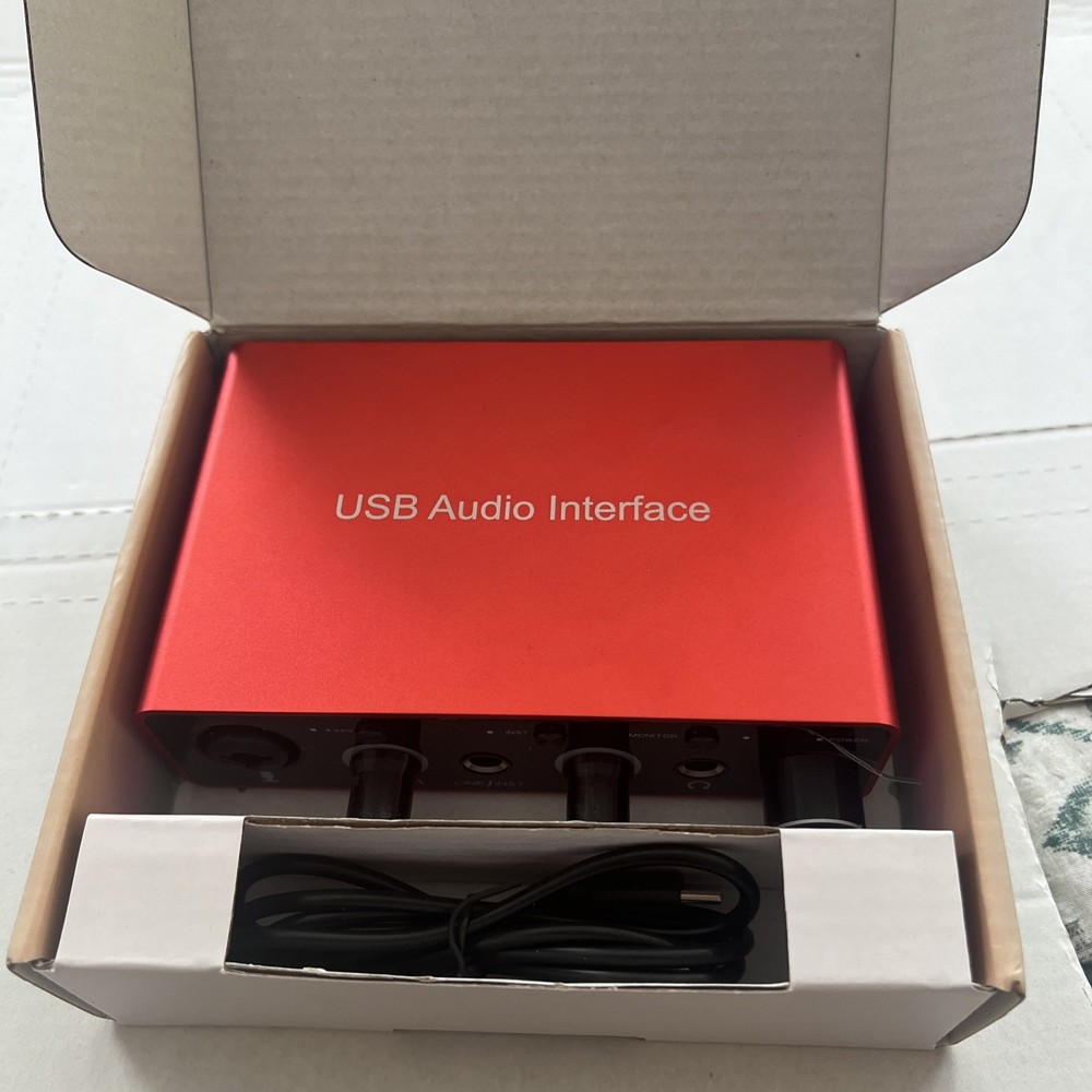 USB Audio Interface for PC High-Quality Recording Equipment