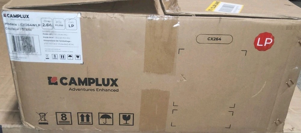 CAMPLUXClimatech 3 2.64 GPM68,000BTUIndoor PropaneTankless Water Heater Cx264wlp