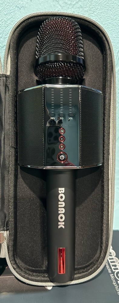 BONAOK Karaoke Microphone, Portable Wireless Bluetooth Mic System- BRAND NEW
